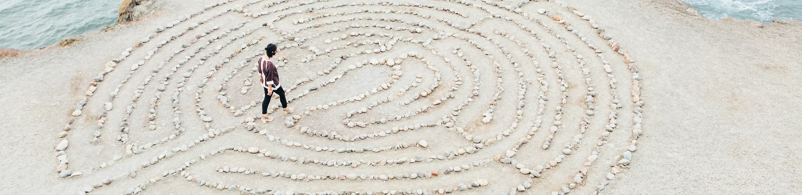 beach labyrinth